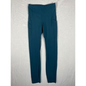 REI Co-op Women's Size Small Teal Blue High Waisted Pocket Leggings